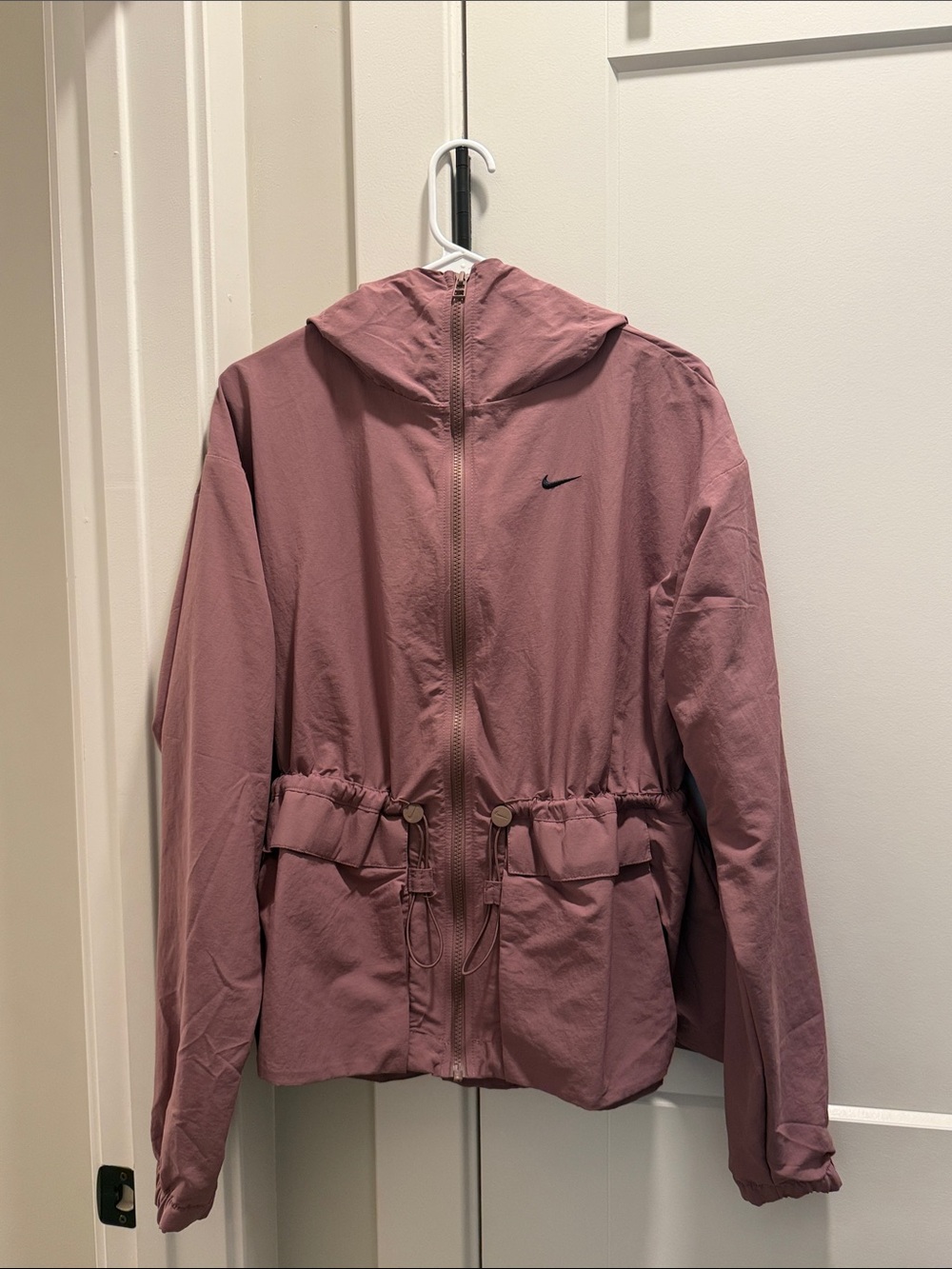 Nike Women's Dusty Rose Hooded Utility Jacket - Picture 1 of 4